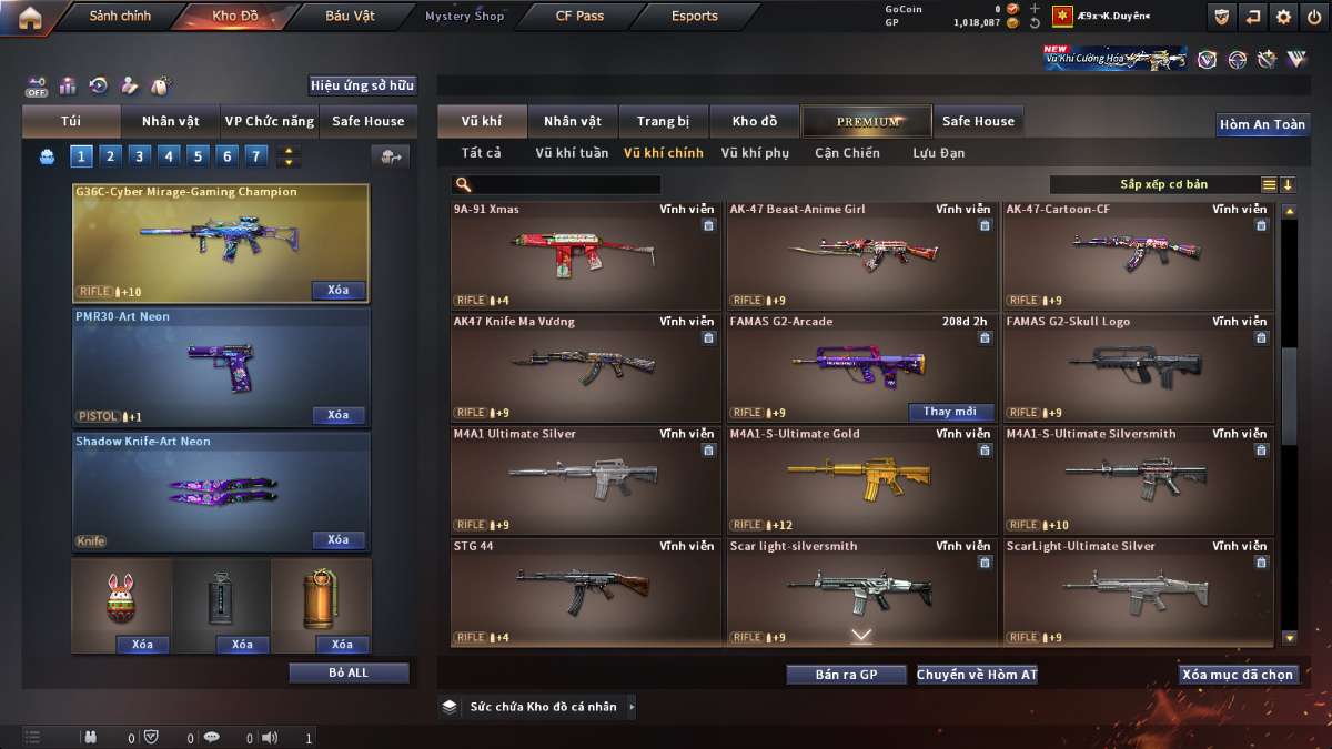 shop acc cf uy tin gia re